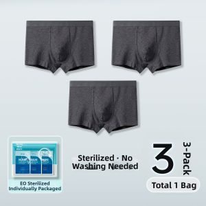 Disinfectant Travel Ready Disposable Underwear Flat Boxer Shorts Large Size