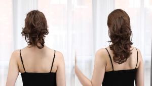 Premium Synthetic Diy Claw Clip In Ponytail Extensions Hairpiece Hair Bun Fake Black Natural Hair False Pigtail for Women P026