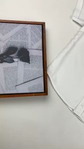 Bronkis Junior Kemeja Anak Laki Laki Premium Rayon Warna Putih Polos Kantung