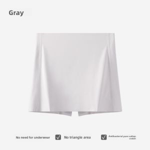 miiow | Womens Ice Silk Safety Pants Summer 2024 New Style Three-in-One Triangle Area Covering Base Layer Pants Prevent Exposure