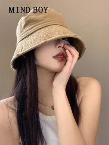 MIND BOY | Vintage Ripped Sun Protection Bucket Hat Big Fit