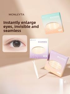 MONLEYTA | Invisible Natural Seamless Lace Eyebrow Puff Special Local Slant Cut Olive Shape Eyelid Tape