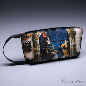 Adorable Cartoon Printed Clutch Bag Mini Size Mobile Phone Bag Soft Handbag Korean Style Fashionable Compact Wallet Purse