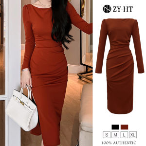 เดรสชุดสวย เดรสผู้หญิง เดรสผู้สูง เดรสสีดำ เดรสสีน้ำตาล เดรสเดรสเซ็กซี่ เดรสเกาหลี 30006