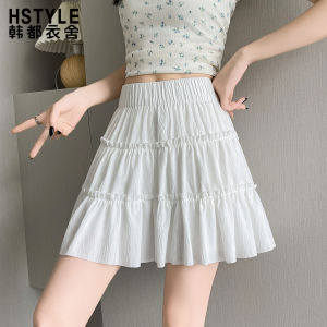HSTYLE | Chân Váy Mini Mùa Hè Chất Liệu Nhẹ Có Panel Ren