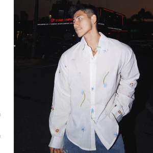 PAZHAOLANG | Oversized American Casual Embroidered Loose Versatile Sun-Protective Shirt