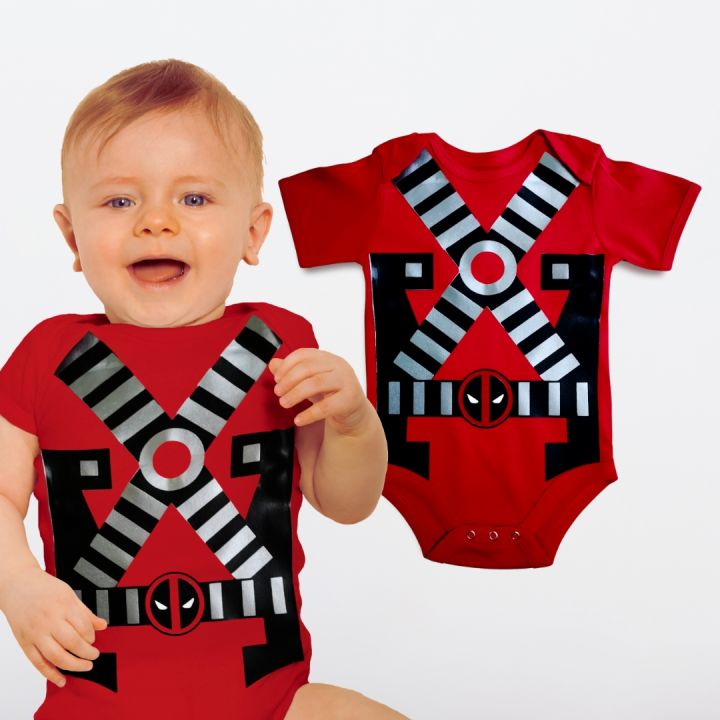 Baby Onesies PH DeadPool Superhero Baby Onesie 0-12 months Newborn Baby Boy Costume Cotton Bodysuit
