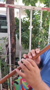 ขลุ่ยพีวีซี เกรดคัดเสียง พีวีซีหนา สีครีม