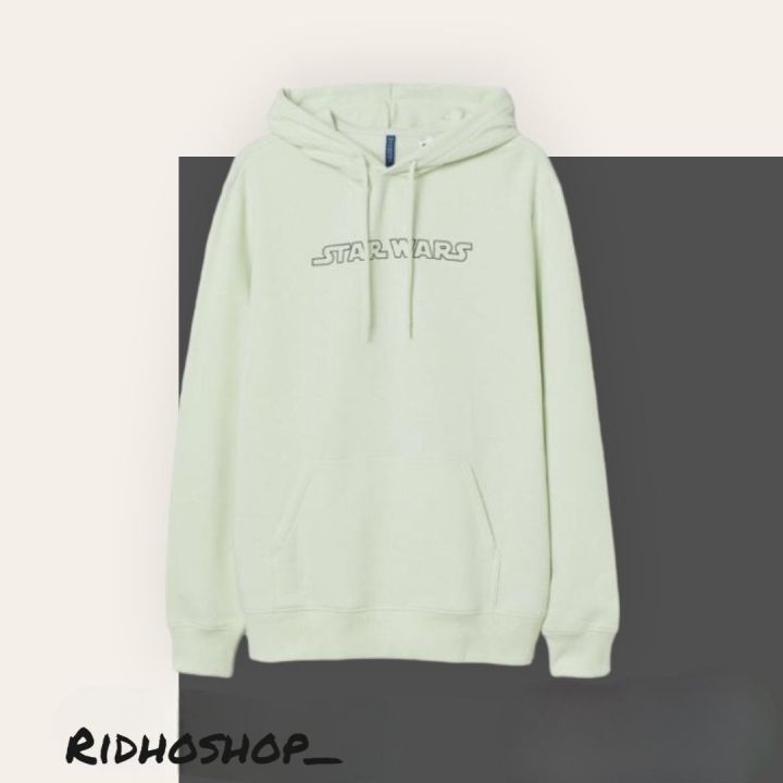 Hoodie HNM H&M Starwars baby yoda Hoodie Cotton Neon Hoodie Pull