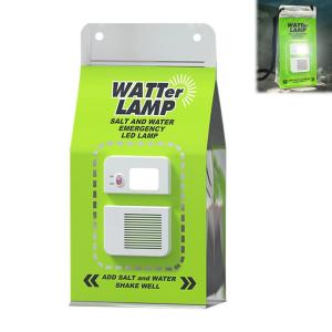 LED Salt Water Emergency Lamp Portable Camping Lamp Waterproof Salt Water Light for Outdoor Camping Night Fishing Lamp Reusable