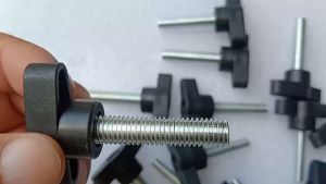 10Pcs M5 Plastic Hand Twisted Z-Shaped Screw Flat Head Thumb Tighten Bolt Bakelite Bolt Mechanically Adjustable Hand Screw