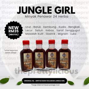 (ORIGINAL HQ) BARU Minyak Penawar 24 Herba Jungle Girl