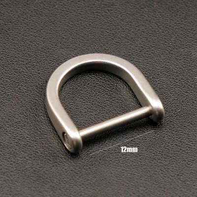 Titanium Alloy Outdoor Bracelet Buckles Horseshoe Buckles Carabiner D Bow Staples Shackle Key Ring Keychain Hook Buckles