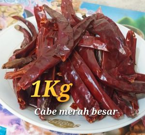 1kg CABE MERAH BESAR KERING tIDAK PEDAS untuk bumbu merah masakan