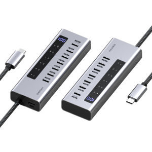 Hagibis | Multi-C Port Type-C USB Hub with Independent Power Supply and Switch for MacBook