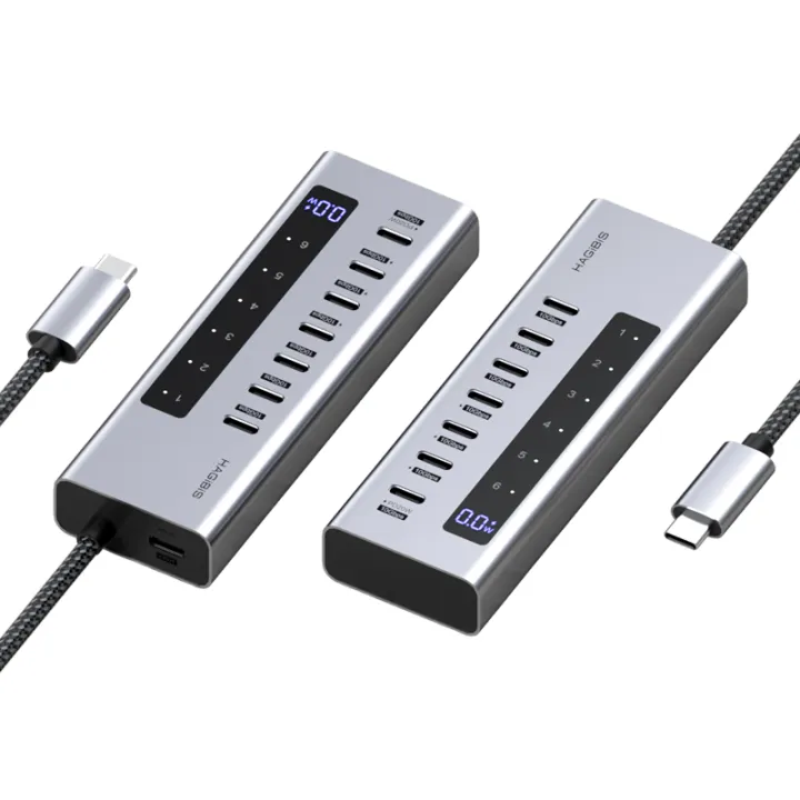 Hagibis | Multi-C Port Type-C USB Hub with Independent Power Supply and Switch for MacBook