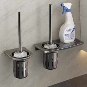 Bàn Chải Vệ Sinh Nhà Tắm Treo Tường Sang Trọng Không Cần Khoan Không Có Góc Chết Dùng Trong Gia Đình Dụng Cụ Vệ Sinh Nhà Tắm