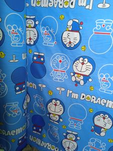 SETENGAH METER 50CM LEBAR 240CM Bahan kain Polimicro Disperse Kain Meteran Motif Karakter Draemon(50cm)