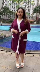 Handuk Kimono Dewasa JUMBO 65-77 kg Polos / Jubah Mandi / Handuk Baju / Baju Handuk / Kimono Mandi / Kimono Handuk Dewasa Jumbo