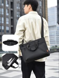 LUYIGUIZU | Waterproof Oxford Cloth Large Capacity Mens Briefcase Business Multi-layer