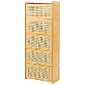 ZHUTING | Floor-standing Multi-layer Storage Bookshelf Bamboo Woven