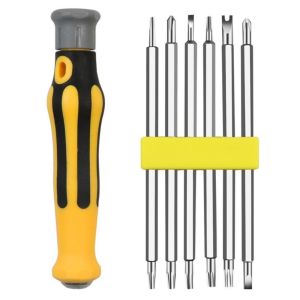 12 In 1 Screwdriver Set Magnetic Bit Cross Flat Shaped Screwdriver Head Multifunctional Precision Handheld Maintenance Tool Home