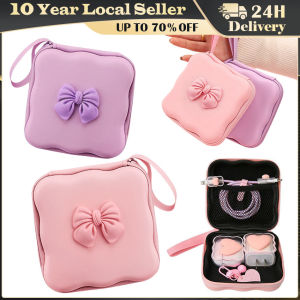 Sanitary Napkin Cartoon Data Cable Storage Bag 2.5 Inch Hard Disk Charger Portable USB Stick Cosmetic Organizer Sac Tote Zipper High Quality 3D Love Heart Storage Bags Multifunctional Convenient Zipper Bag Portable Pocket Pouch Headphone Data Cable