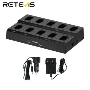 Retevis RTC777H Ten-Way Two Way Radio Charger Station for H777 H777D H77H 2 Way Radios