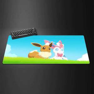 Bandai | Pokemon Kawaii Mouse Pad XXL Rubber Gaming Desk Mat With 2MM Lock Edge For PC Laptop