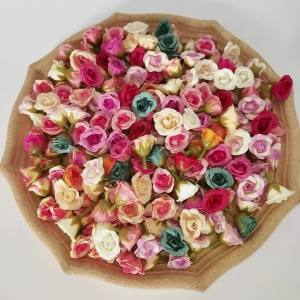 MENGHAO | 10/40Pcs Rose Artificial Flowers 2CM Fake Flowers Home Room Decor Garden Wedding Decoration DIY Scrapbook Garland Gift Accessory