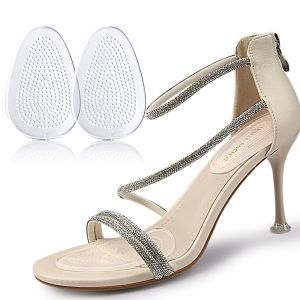 VTTO 1Pair Forefoot Pads for Sandals High Heels Silicone GEL Invisible Half Size Pads Non-slip Stickers Thickened Self-adhesive
