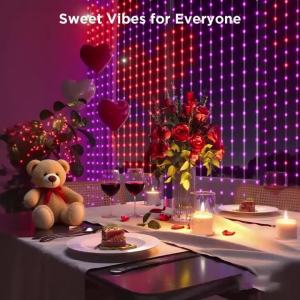 Outdoor Curtain Lights RGB APP Control DIY Scene Music Remote Timer Brightness Setting for Living Room Backdrop Wall Decor