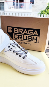 BRAGA CRUSH Apollo Free Kaos Kaki Sepatu Pria Sneakers Cowok Putih Casual Kerja