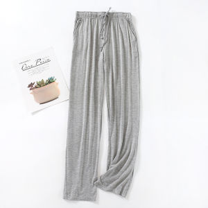 Modal Pajama Pants Womens Spring and Autumn Trousers Thin Loose Plus Size Yoga Pants Home Pants Pregnant Womens Postpartum Confinement Pants Summer