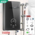 VIIY เครื่องทำน้ำอุ่น ระบบตัดอัตโนมัติ เครื่องทำอุ่น Water Heater เครื่องทำน้ำร้อนน้ำอุ่น เครื่องทำน้ำร้อน 5500Wเครื่องทำน้ำอุ่นกำลังสูง ของขวัญปีใหม่. 
