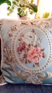【2-Day-Delivery】 European Jacquard Pillow Cover - Luxury Sofa Cushion Cover 48x48cm | Bedding Accessory for Living Room Bedroom Decor