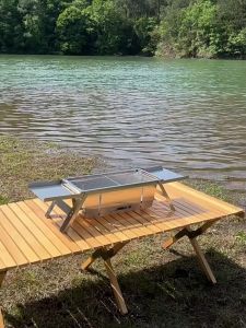 Outdoor Griller Portable Stainless Grill Pits Foldable Large BBQ Grill For Home Camping Barbeque