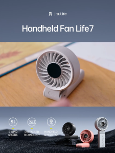 JISULIFE Handheld Fan Life7 (3600mAh / 5000mAh) Foldable Portable Rechargeable Handheld Fan Strong Wind Xiaomi Youpin
