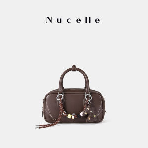 Candy Style Bowling Bag Leather Crossbody Bag