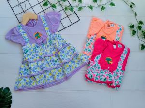 Dress Bayi Perempuan Motif Mosroom / Rok Bayi Perempuan Usia 3-12 Bulan / Baju Bayi perempuan