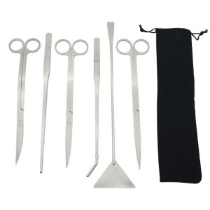 Aquarium Scissors Tweezers Tools Set Fish Tank Aquatic Plants Wave Scissors Grass Stainless Cleaning Tools Aquarium Accessories