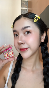 คอนแทคเลนส์ Rayla Brown / Gray (Kitty Kawaii) ขนาดมินิธรรมชาติผสมกลิตเตอร์ หวานละมุน