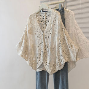 AIYITI | Lace Loose Cover-up Sweater Large Size