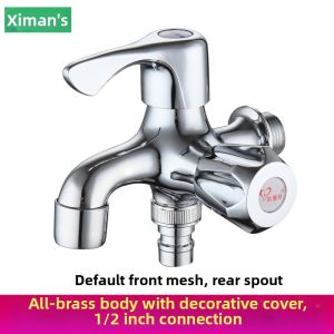 Dual-Use Copper Washer Faucet With Side Open Design