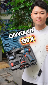 Máy Chuyên Vít Boshun 150Nm BS-SD150BL 3 Tốc Độ Động Cơ Từ Dùng Pin 16.8V Đầu 1/4 Nhỏ Gọn