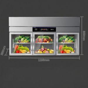 Refrigerator Freezer Commercial Four-Door Stand-up Worktable Cabinet