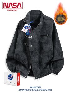 NASA WTAPS | American Retro Tie Dye Leather Jacket Windproof