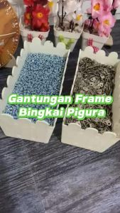 Gantungan Cantelan Frame Bingkai Pigura 1set Skrup dan cantelan - AKS 2