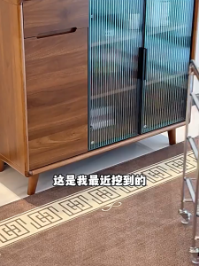 Wooden Kitchen Organizer Rack With Crystal Wheels Mobile Trolley Cart Organizer Shelf Table Organizer Storage Cabinet Rack with Drawer