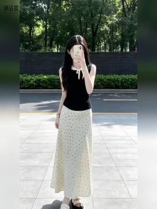PEIZIXUAN | Sleeveless Polka Dot Summer Dress